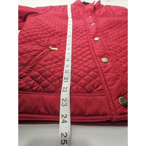 Kendra Scott Sport Red Quilted Jacket Size M - Picture 6 of 6
